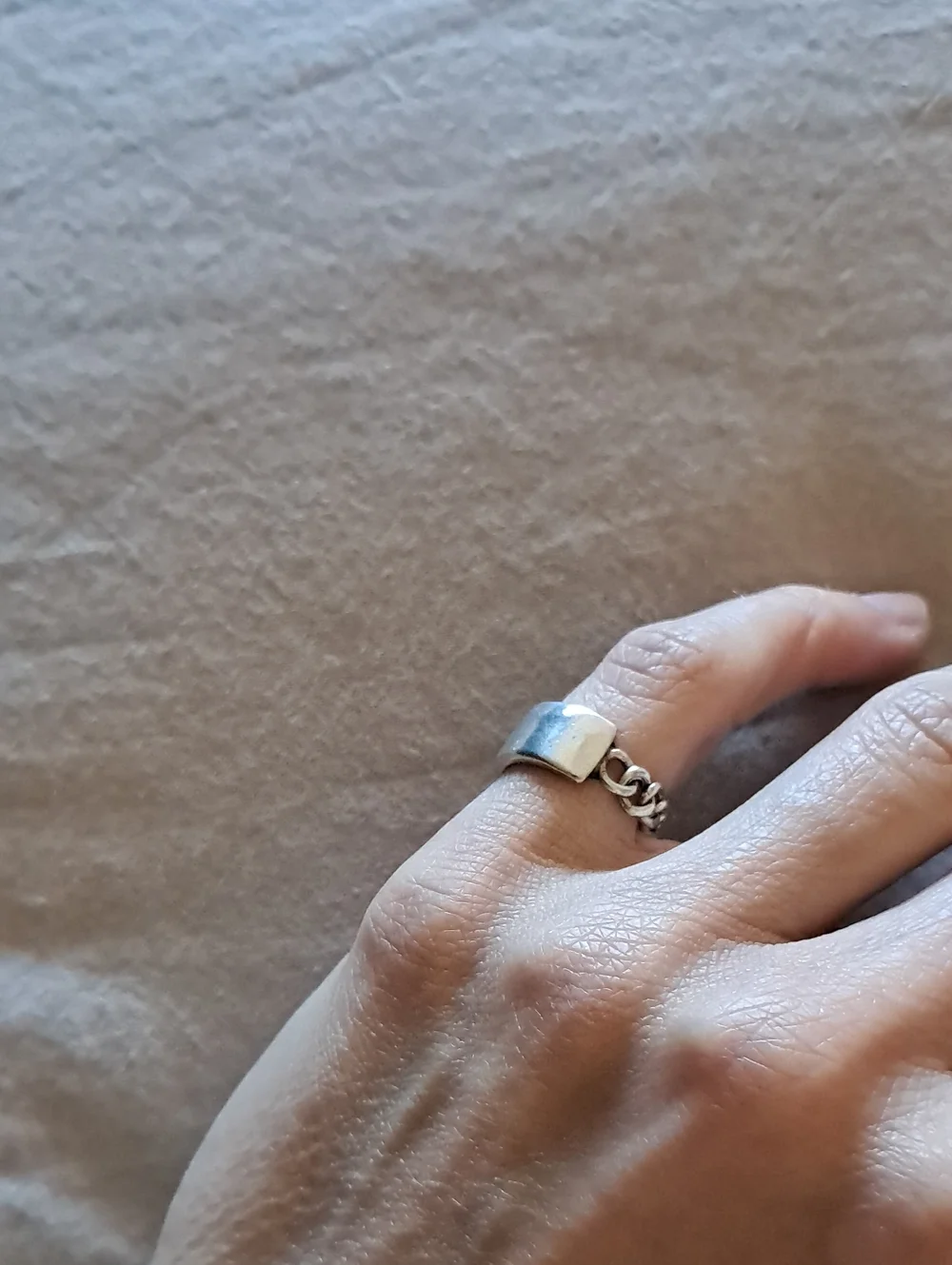 Sterling Chain Ring